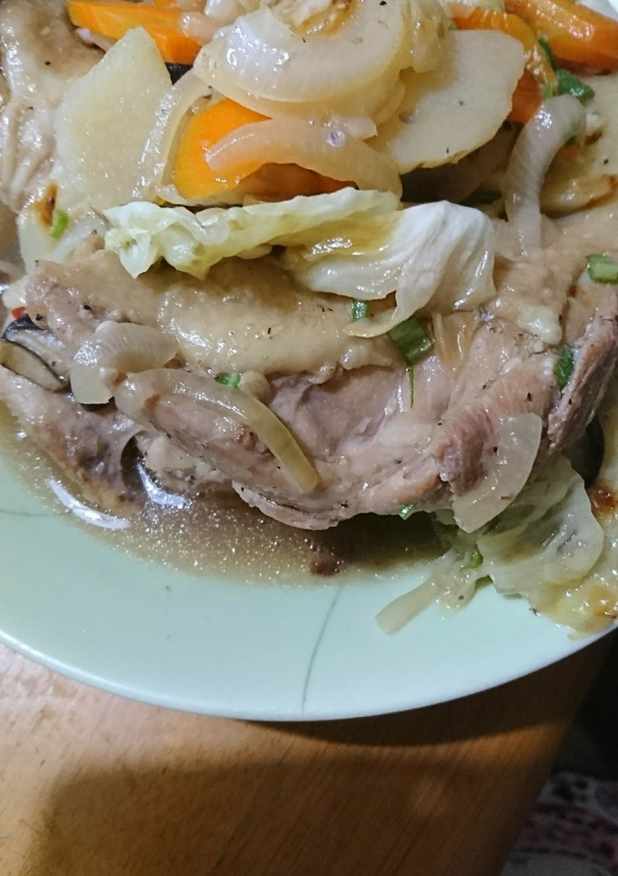 具だくさん野菜と骨付き肉の和風煮込み-レシピのメイン写真