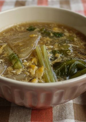 とろり～♪かぶの玉子中華スープ-レシピのメイン写真