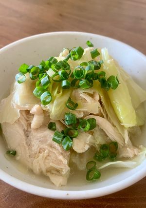 鶏むね肉のほろほろ煮　参鶏湯風-レシピのメイン写真