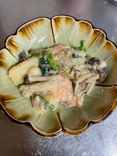 秋鮭のクリーム煮-レシピのメイン写真
