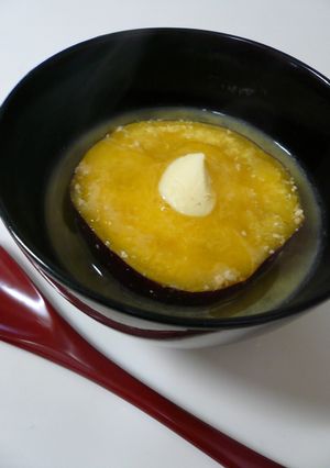 とろ～りバターのさつまいも味噌汁♪-レシピのメイン写真
