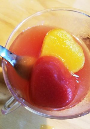 ハートアイスキューブの冷製トマトスープ-レシピのメイン写真