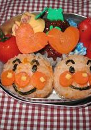 アンパンマンのお弁当　キャラ弁-レシピのメイン写真