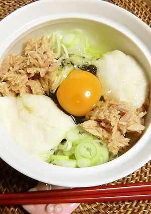 火を使わずに、ツナ入り夏のとろろ丼ランチ-レシピのメイン写真