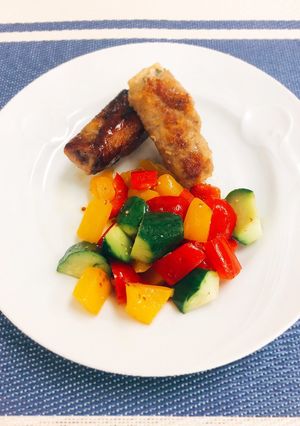 長芋としその肉巻き～カラフルマリネ添え～-レシピのメイン写真