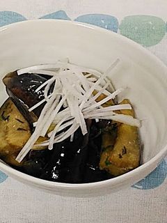 薬味たっぷりなすの煮びたし-レシピのメイン写真
