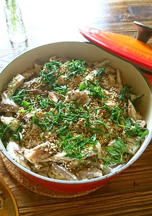 ル・クルーゼで♪鯖の炊き込みご飯-レシピのメイン写真