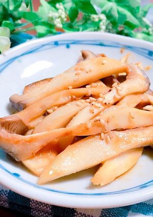 ポン酢でさっぱり♡エリンギの味噌マヨ炒め-レシピのメイン写真