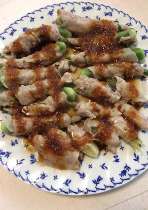 レンジで簡単！オクラとミョウガの肉巻き-レシピのメイン写真