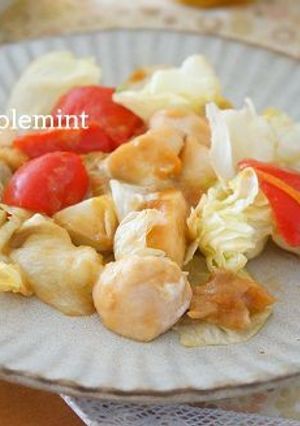 鶏胸肉とレタスのオイスターソース炒め-レシピのメイン写真