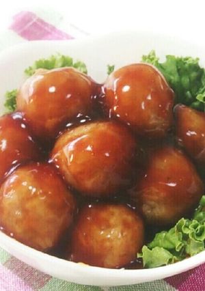 揚げずにプリプリ♪ 照り焼きミートボール-レシピのメイン写真