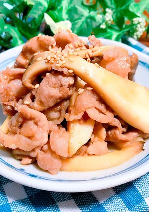 歯応え最高♡エリンギと豚肉の生姜焼き-レシピのメイン写真