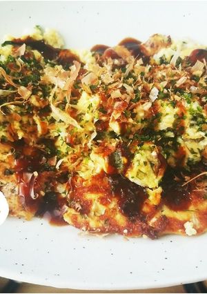 豆腐でヘルシー♡簡単お好み焼き♡-レシピのメイン写真