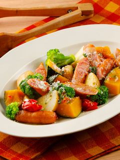 レンジで!ウインナーと野菜のホットサラダ-レシピのメイン写真