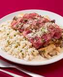 牛ヒレ肉のソテーきのこクリームソース