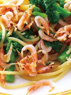 釜揚げ桜海老と菜の花のパスタ-レシピのメイン写真