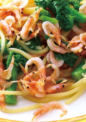 釜揚げ桜海老と菜の花のパスタ-レシピのメイン写真