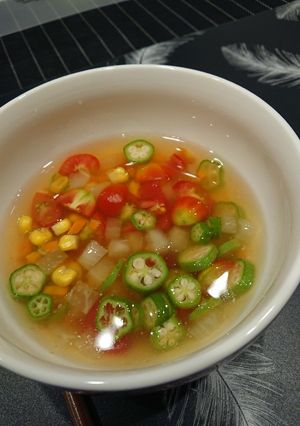 冷たいコンソメスープ-レシピのメイン写真