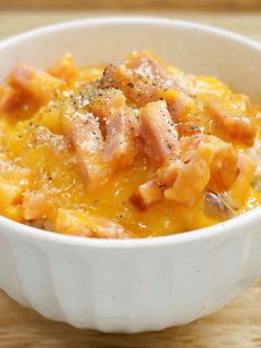 レンジで簡単!カルボナーラ風卵かけご飯-レシピのメイン写真