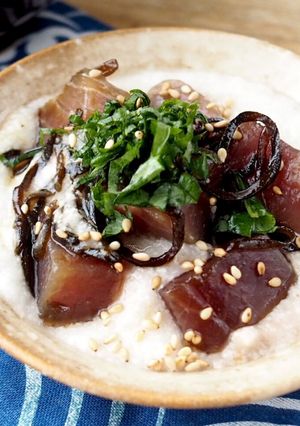 山かけ塩昆布〆マグロぶつ-レシピのメイン写真