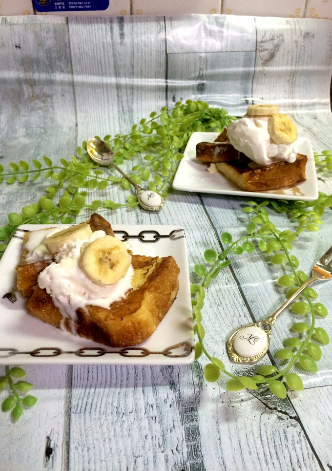 簡単フレンチトースト&2種類の豆乳アイス-レシピのメイン写真