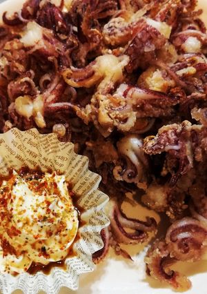 豆イカのゲソで唐揚げ〜オーブンで〜-レシピのメイン写真
