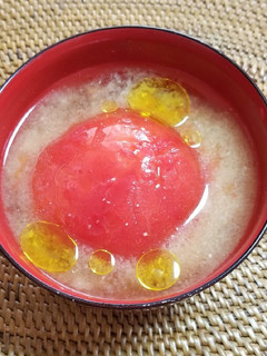 トマトの味噌汁-レシピのメイン写真