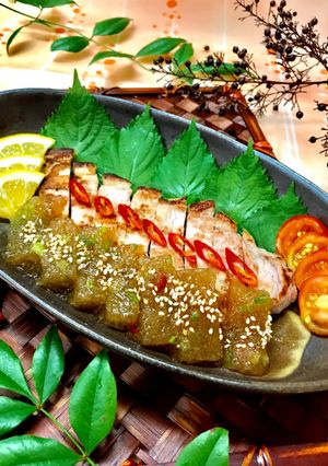 豚ロースの大根おろしゼリーソースかけ-レシピのメイン写真