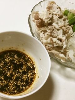冷しゃぶにラー油ポン酢-レシピのメイン写真