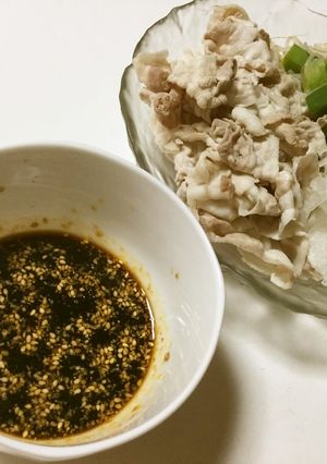 冷しゃぶにラー油ポン酢-レシピのメイン写真
