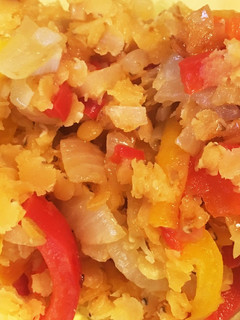 フライパン一つで☆野菜と赤レンズ豆炒め-レシピのメイン写真