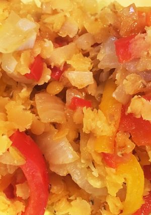 フライパン一つで☆野菜と赤レンズ豆炒め-レシピのメイン写真