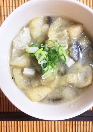 ナスと油揚げのみそ汁-レシピのメイン写真