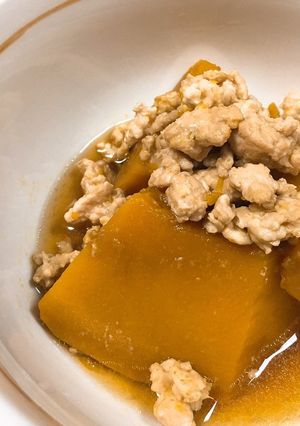 ＊ かぼちゃのそぼろ煮 ＊-レシピのメイン写真