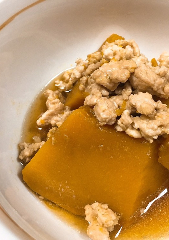 ＊ かぼちゃのそぼろ煮 ＊-レシピのメイン写真