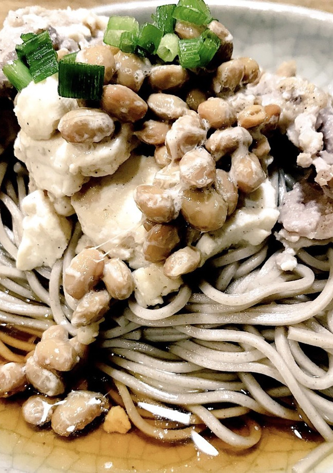 簡単☆お蕎麦つるつる納豆〜-レシピのメイン写真
