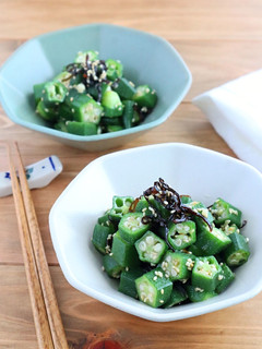 簡単和総菜☆おくらの塩昆布ナムル-レシピのメイン写真