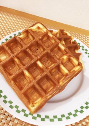 カリカリ！フワフワ！！アメリカ風ワッフル-レシピのメイン写真
