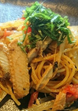 フライパン１つで♪さんまオイルパスタ♪-レシピのメイン写真