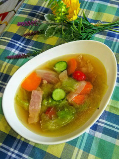 サラダ野菜のスープ-レシピのメイン写真