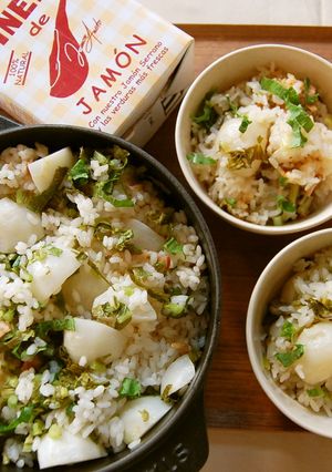 かぶとベーコンの炊き込みご飯-レシピのメイン写真