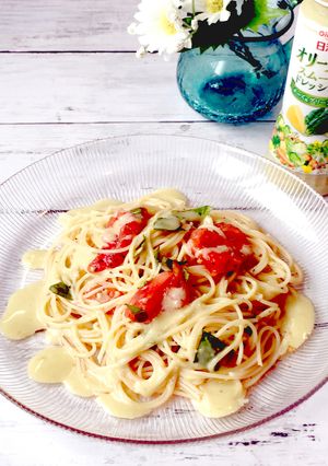 トマトとバジルのサラダパスタ-レシピのメイン写真