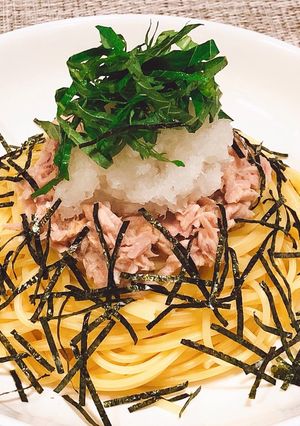 即席！ツナと大根おろしの和風パスタ-レシピのメイン写真