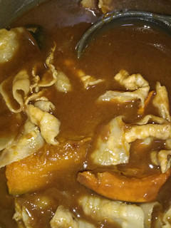 オーブンかぼちゃと市販の炒め玉ねぎカレー-レシピのメイン写真