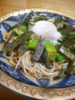 温玉オクラそうめん-レシピのメイン写真