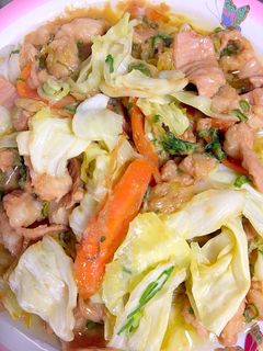 簡単な油不要な味噌ホルモンとキャベツ炒め-レシピのメイン写真