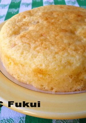 【卵1コで*】桃のサワーケーキ-レシピのメイン写真