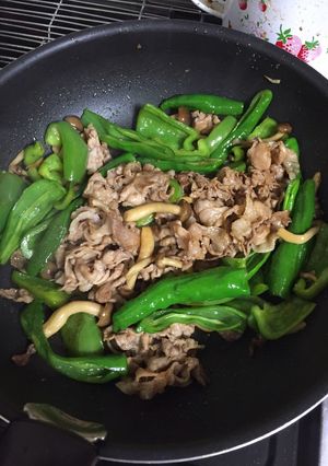 豚肉とピーマン、満願寺唐辛子のきんぴら-レシピのメイン写真