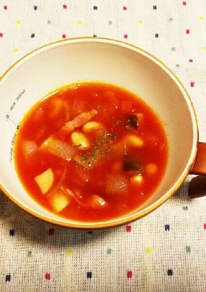 お豆タップリ♪トマトスープ~☆-レシピのメイン写真