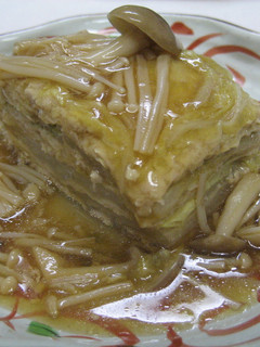 白菜と鶏ひき肉の重ね煮*きのこあんかけ -レシピのメイン写真